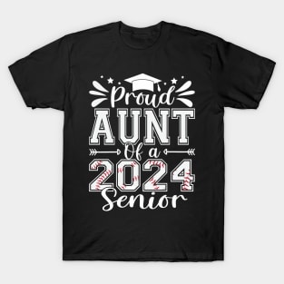 Proud Aunt Of A 2024 Senior Baseball Graduate T-Shirt